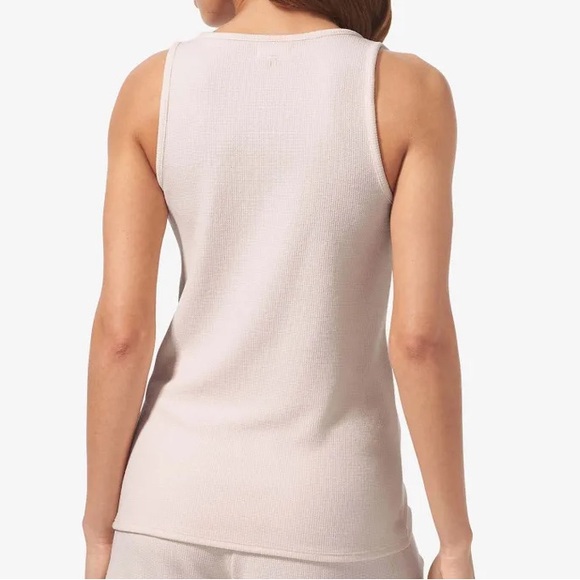 Tommy John Large Top Zen Waffle Tank in Pastel Parchment Waffle NWT - Picture 1 of 8